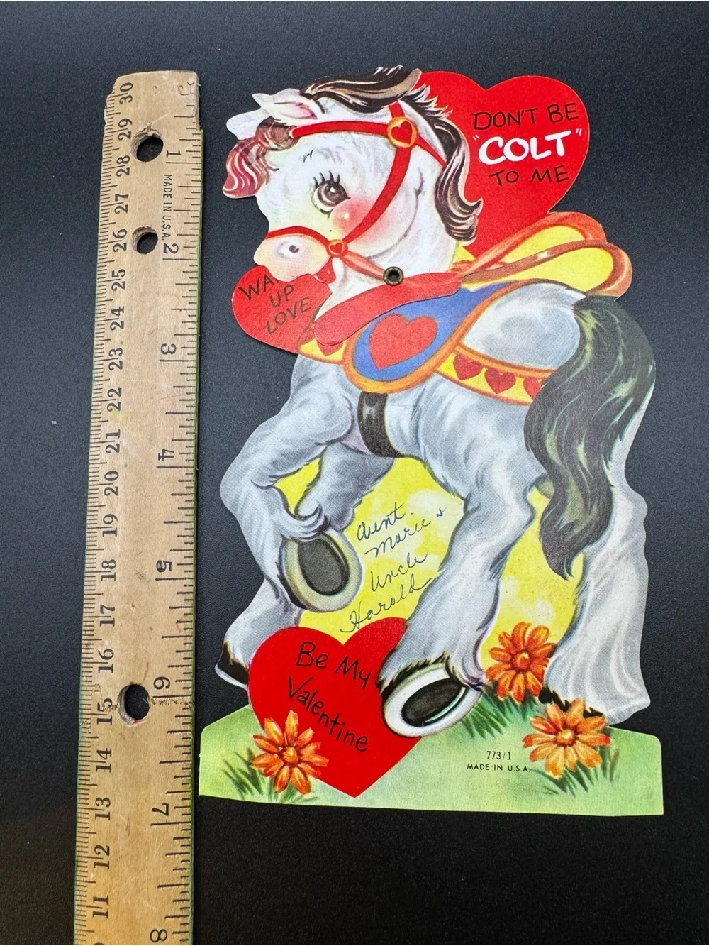VTG Horse Valentine “Don’t Be ‘Colt’  To Me” 1950’s